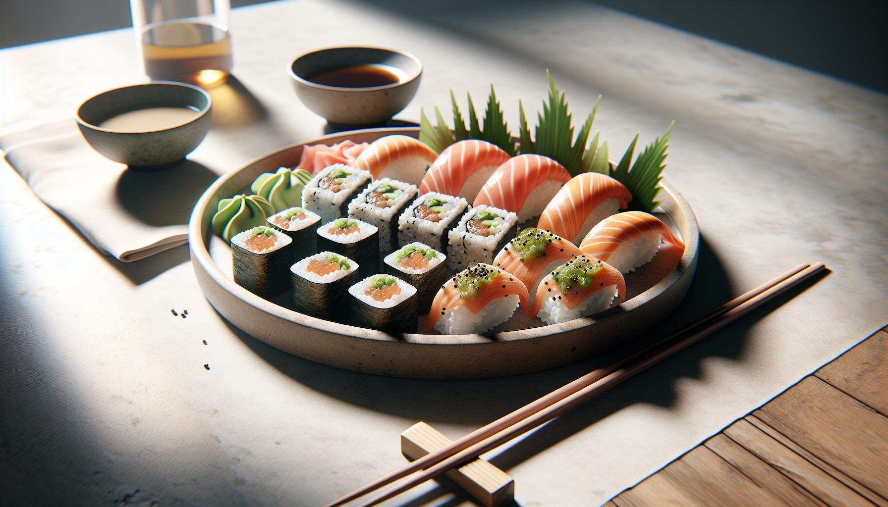 Instrucciones de Cocción Paso a Paso para Sushi Familiar