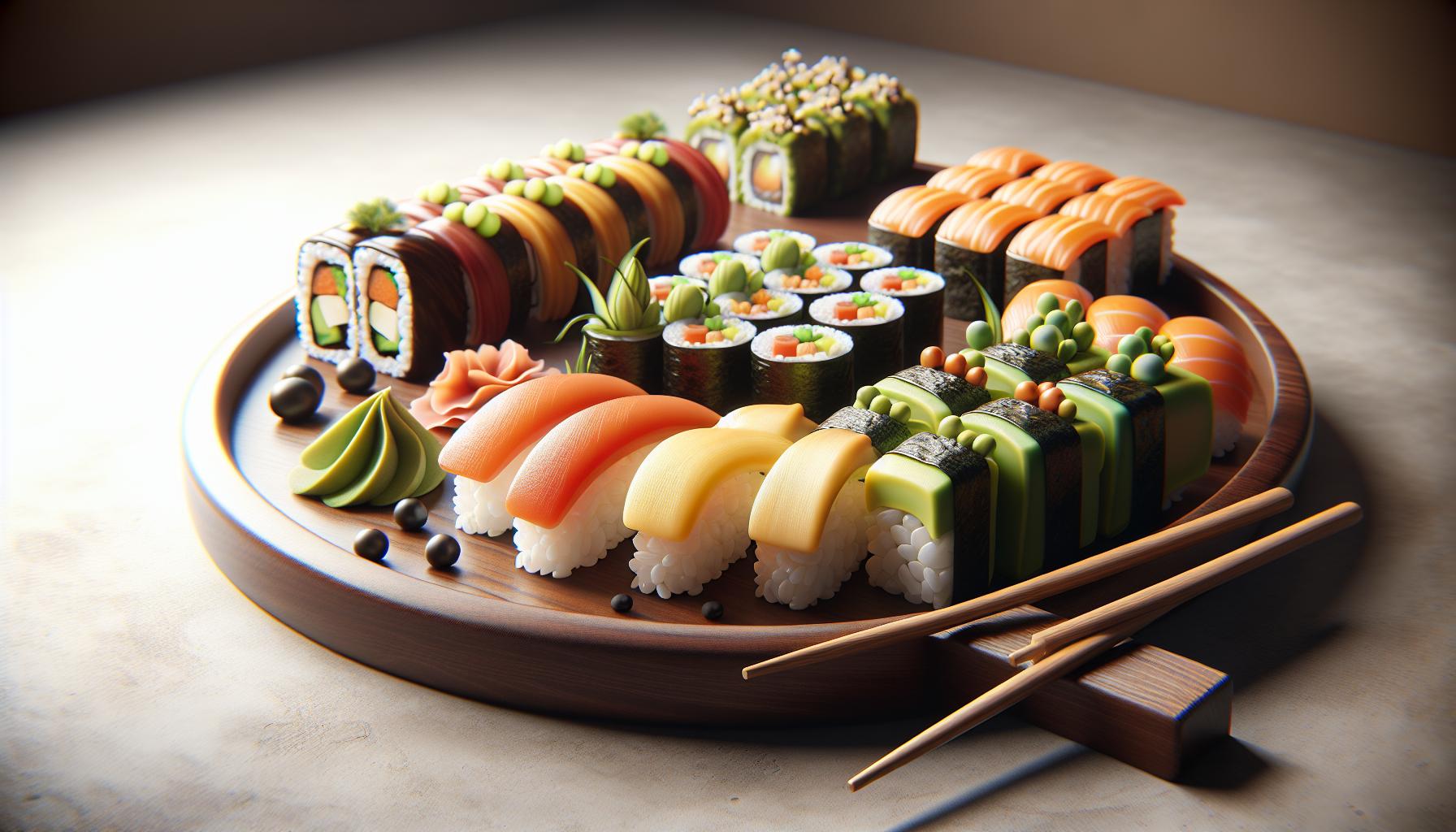 Variaciones del Sushi Sin ​Pescado para Explorar ⁢y Disfrutar